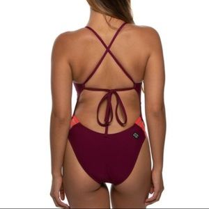 Jolyn Gavin Onesie in Cabernet